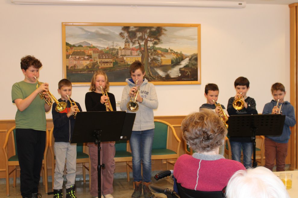 Trompetenklasse der Musikschule Waidhofen/Ybbs