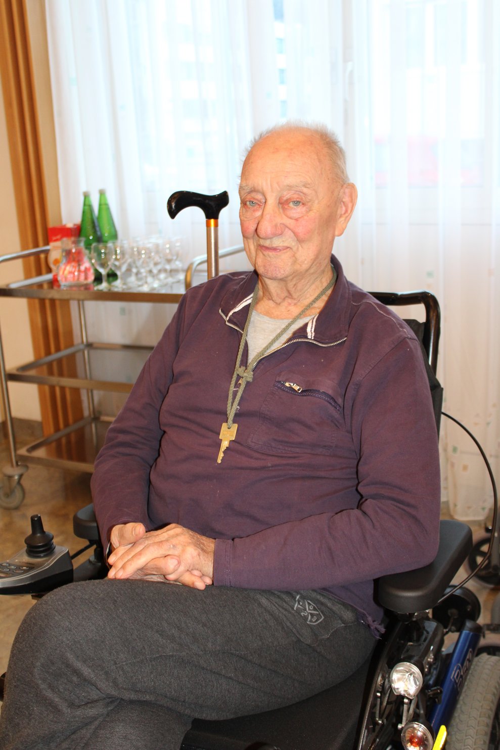 Bewohner beim Trompetenkonzert