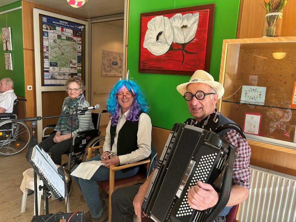 Mann mit Ziehharmonika 