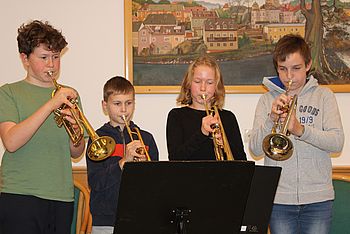 Trompetenklasse der Musikschule Waidhofen/Ybbs