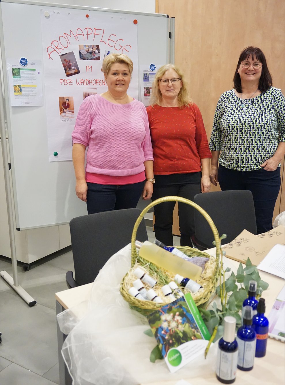 Mitarbeiterinnen der Arbeitsgruppe Aromapflege im PBZ